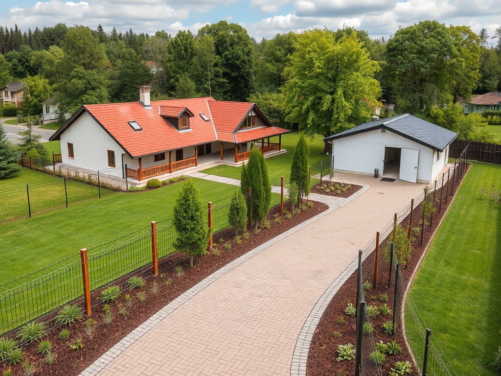 Дом с благоустройством